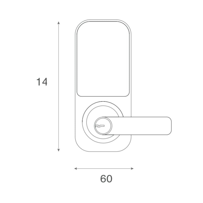 Cerradura Digital Inteligente B60 YDL120 Color Plateado